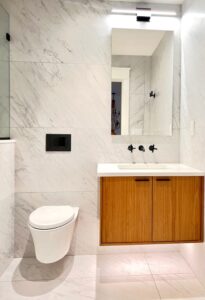 Bathroom remodel with luxury finishes in Bucks County, Pennsylvania by Visionary Custom Creations